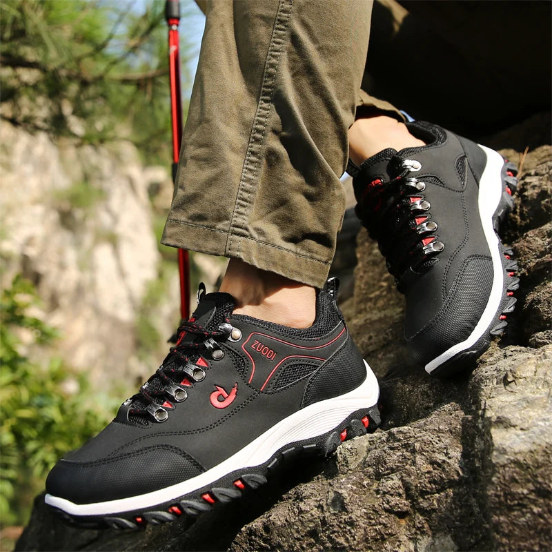 👞 Men’s Genuine Leather Casual Sneakers