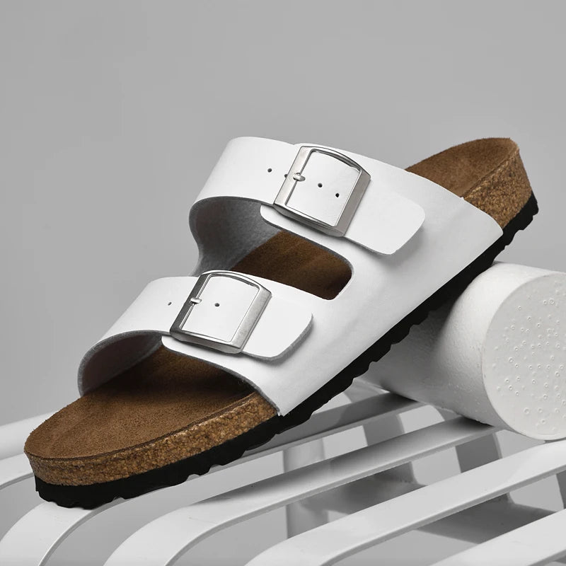 Men’s Casual Genuine Leather Sandals – Designer Style