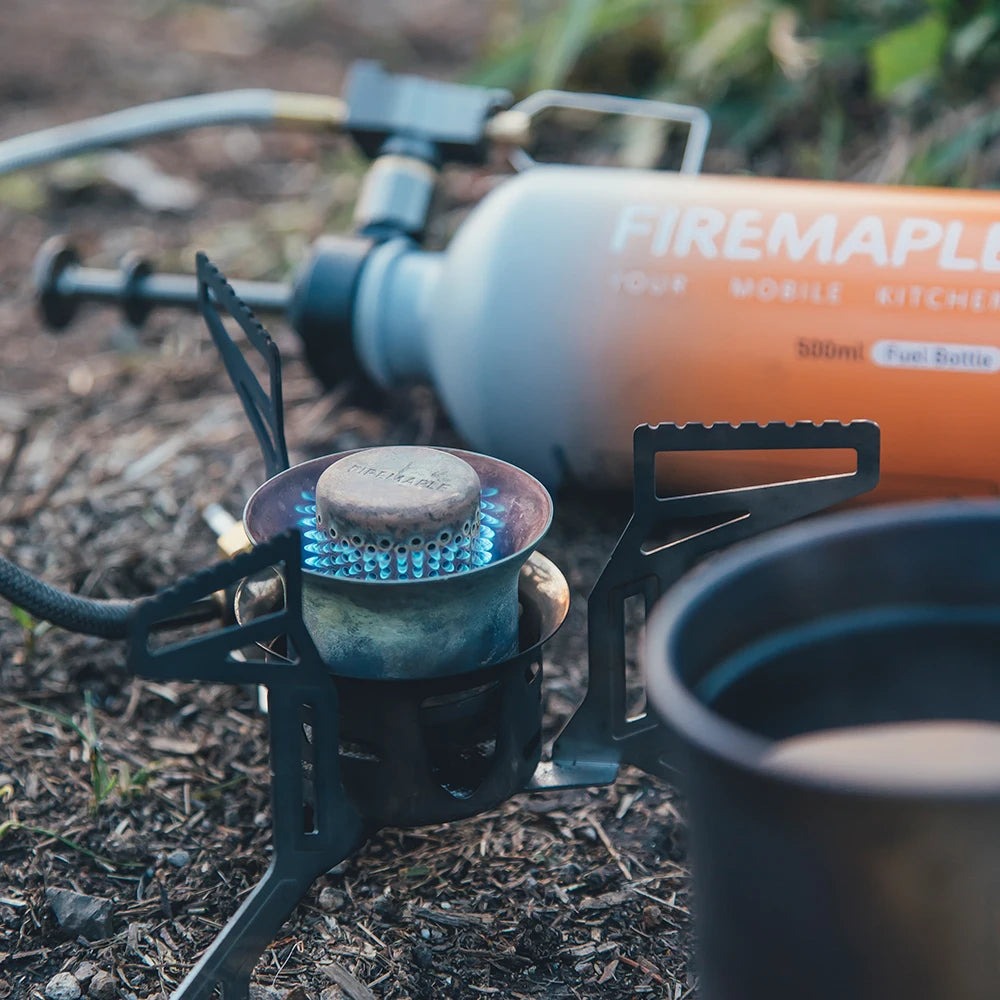Fire-Maple Lava Multi-fuel Backpacking Stove Compact Outdoor Hiking Camping Portable Oil Gas Stove with Fuel Bottle
