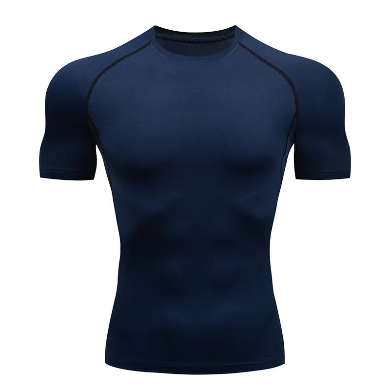 🧣 Men’s Turtleneck Compression Long Sleeve Rash Guard