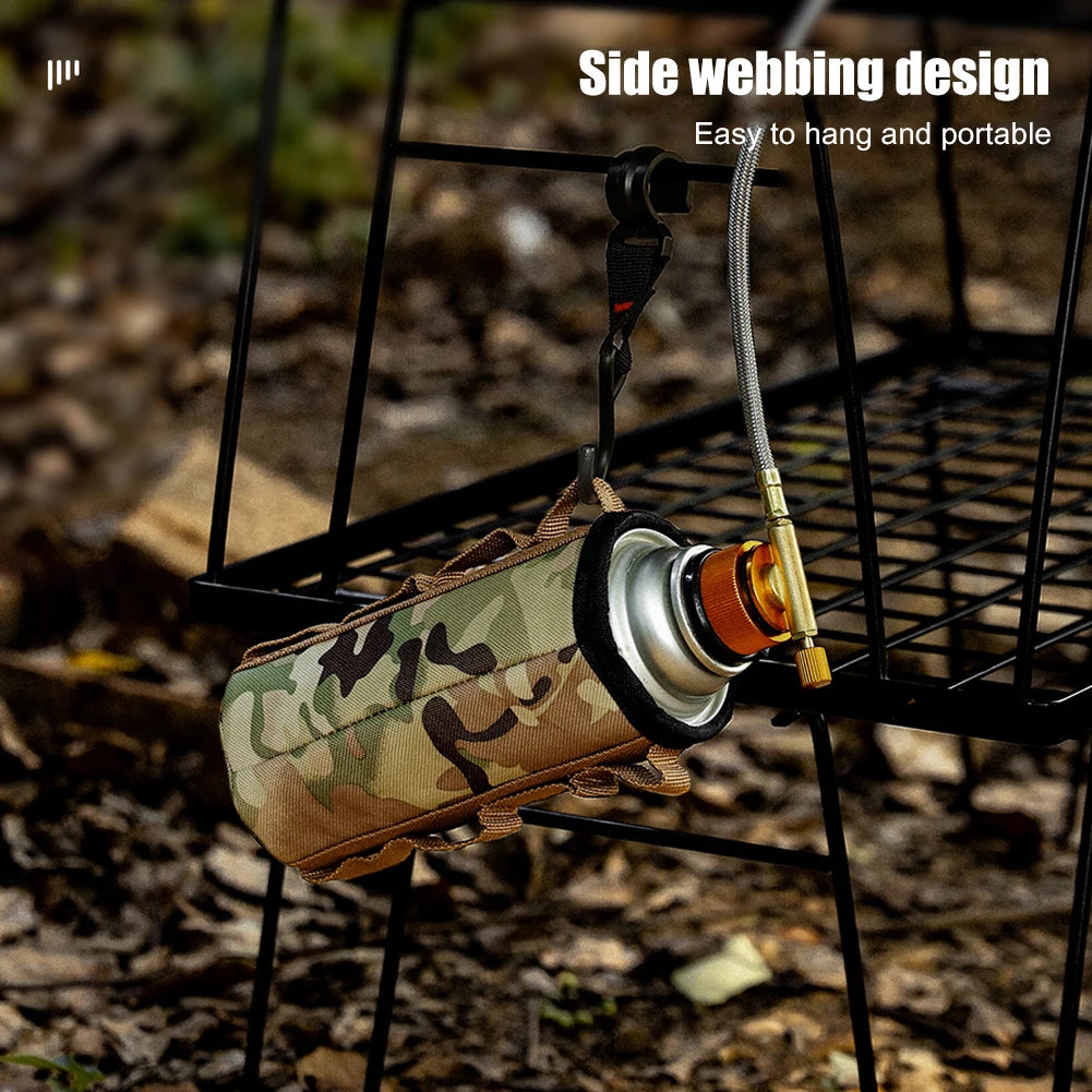 Camping Gas Can Portable Ventilated Propane & Butane Protector Outdoor Gas Case Fuel Cylinder Storage Bag Air Bottle Wrap Sleeve