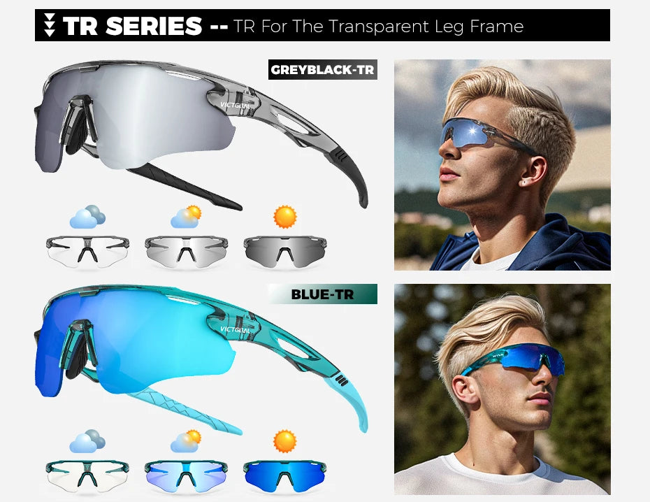 🕶️ VICTGOAL Photochromic Cycling Sunglasses