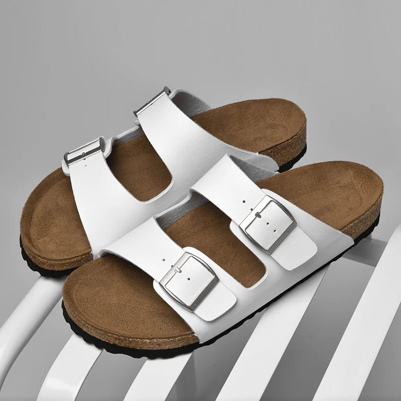 Men’s Casual Genuine Leather Sandals – Designer Style