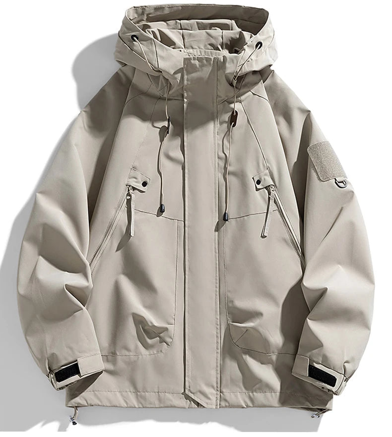🧥 Men’s Black Softshell Windbreaker Bomber Jacket