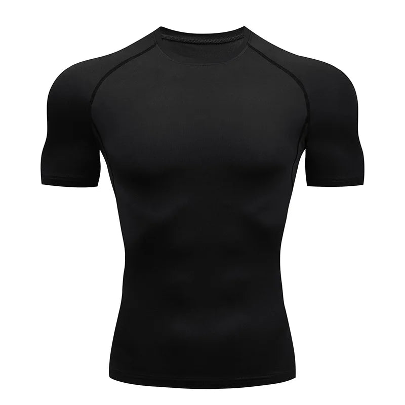 🧣 Men’s Turtleneck Compression Long Sleeve Rash Guard