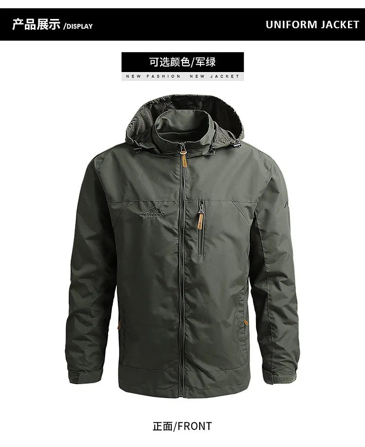 Men’s Spring/Autumn Outdoor Tactical Windbreaker Jacket