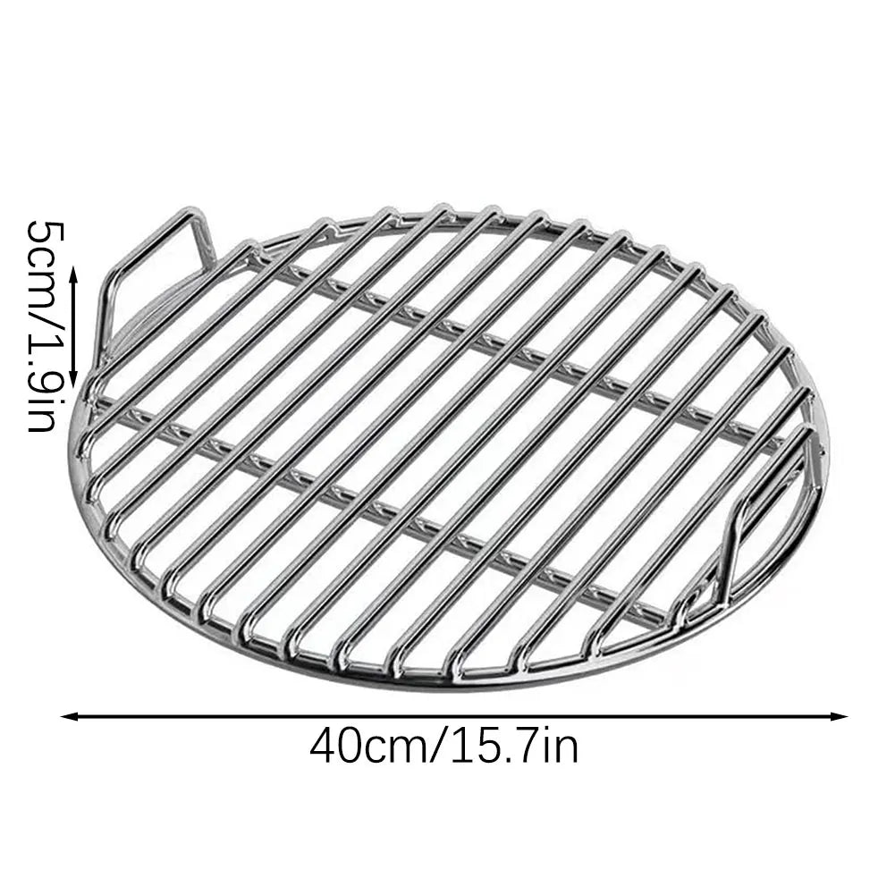 Round 40cm Cast Iron Grills Grate Versatile Round BBQ Grills Mesh For Family Gathering Cooking