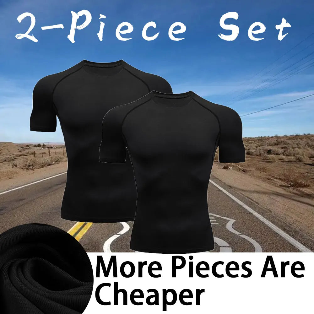 🧣 Men’s Turtleneck Compression Long Sleeve Rash Guard