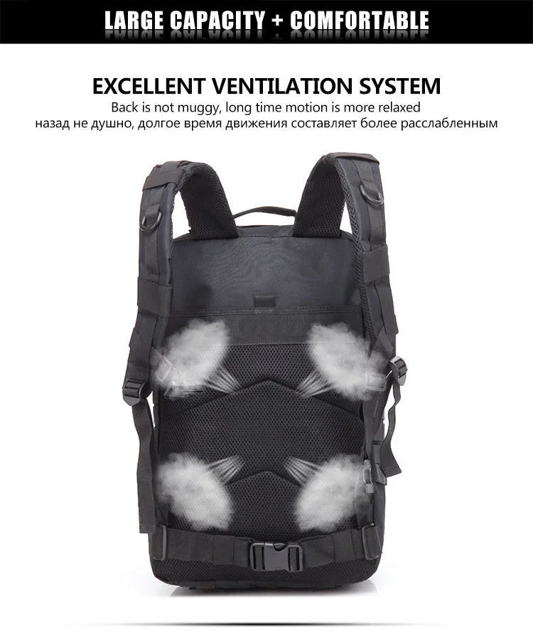 🎒 30L / 50L Tactical Backpack | MOLLE EDC Rucksack