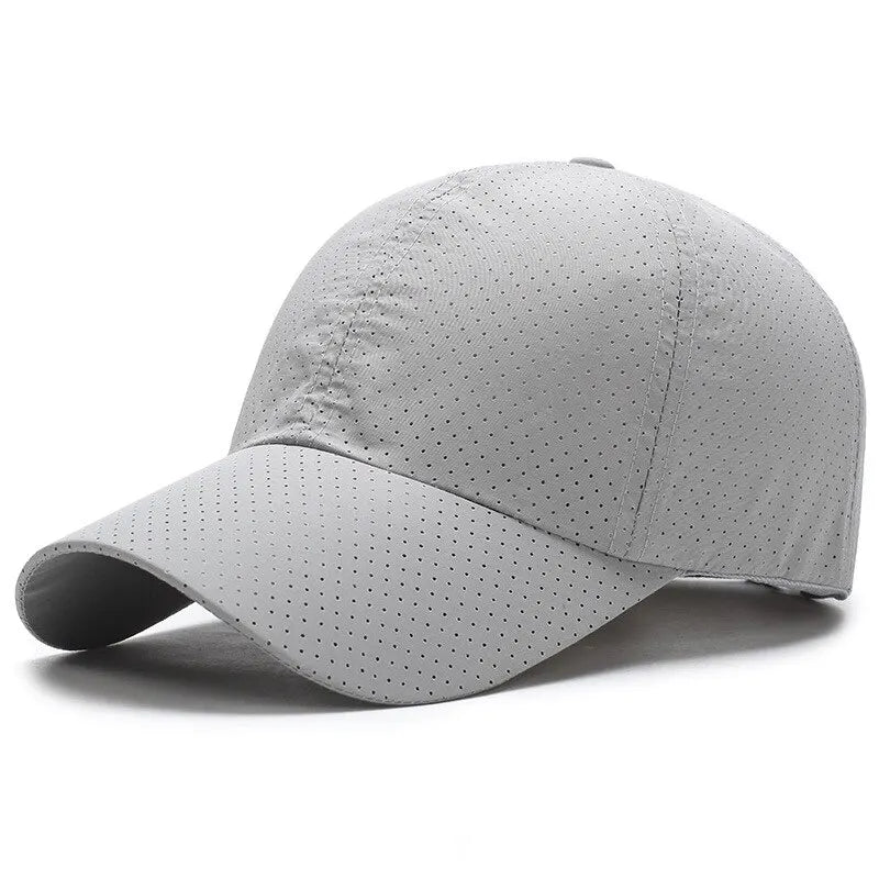 🧢 Solid Colour Mesh Baseball Cap – Korean Style Sunscreen Hat