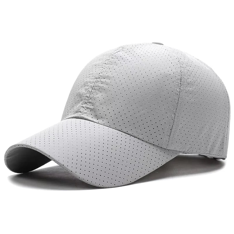 🧢 Solid Colour Mesh Baseball Cap – Korean Style Sunscreen Hat