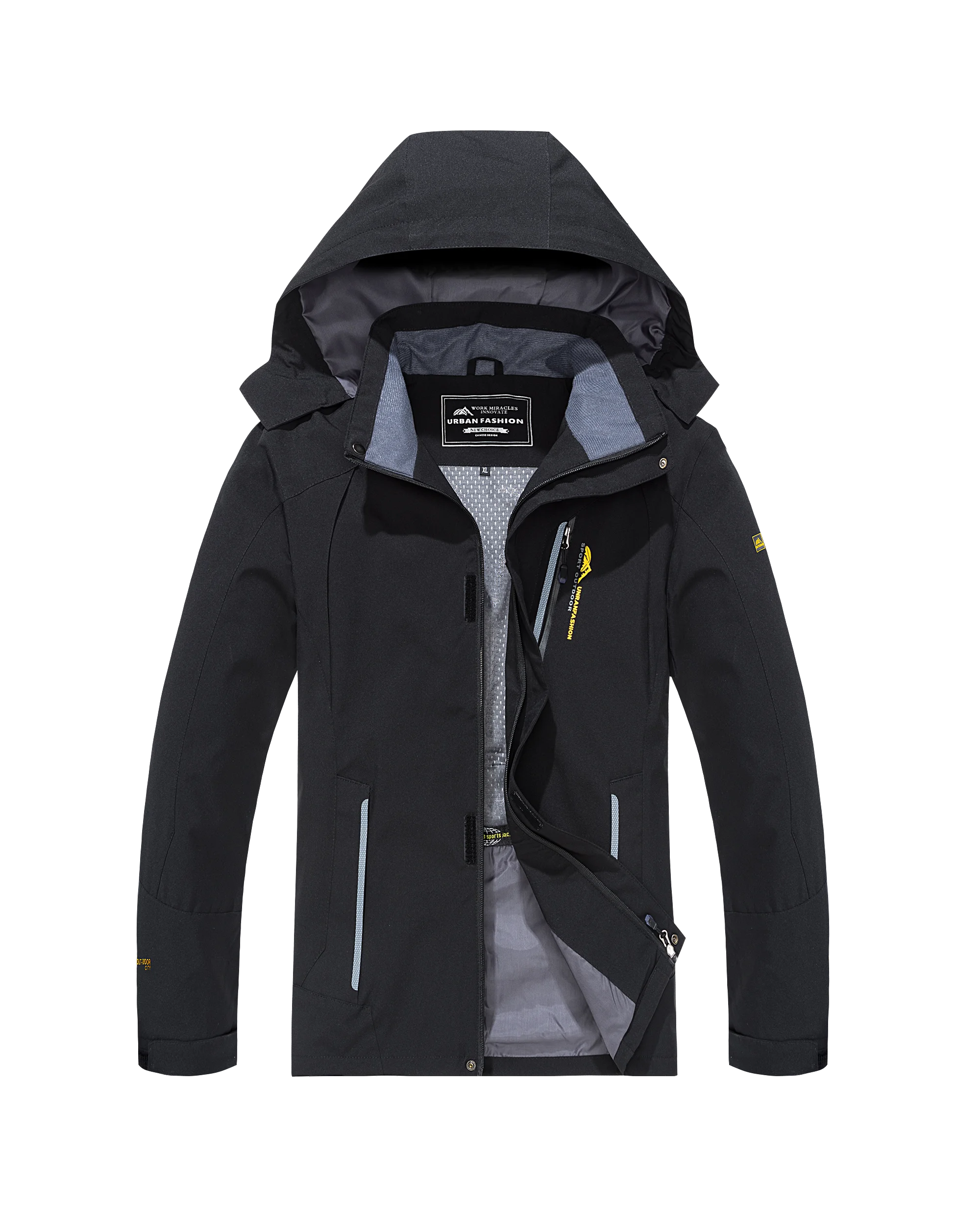 🧥 Men’s Large Size Waterproof Hiking & Outdoor Jacket
