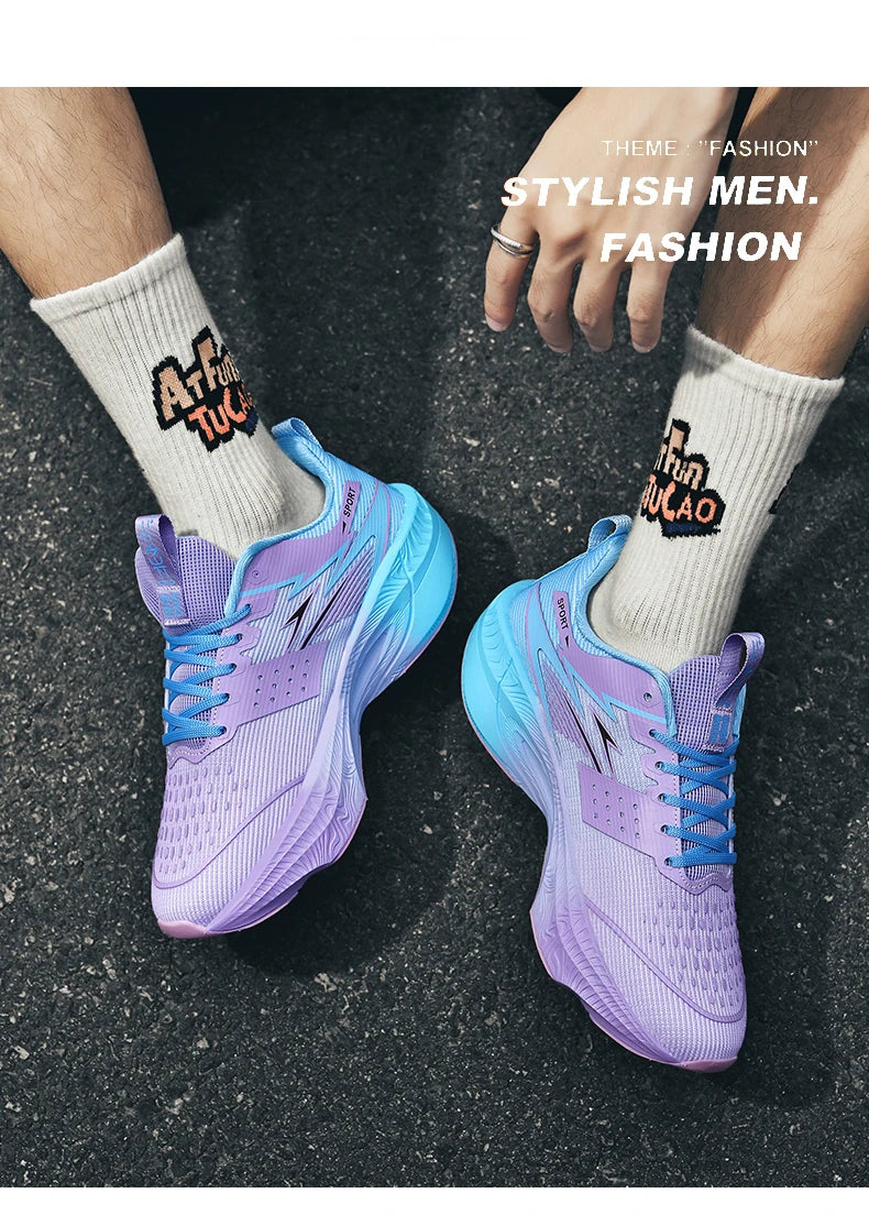 🏃 Marathon Carbon Plate + Air Cushion Running Shoes