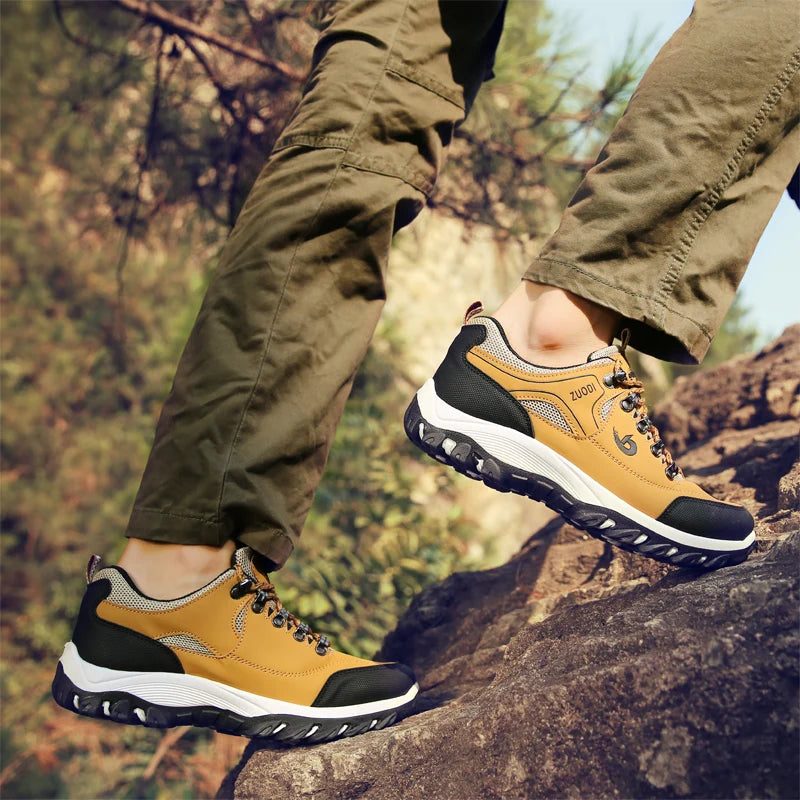 👞 Men’s Genuine Leather Casual Sneakers