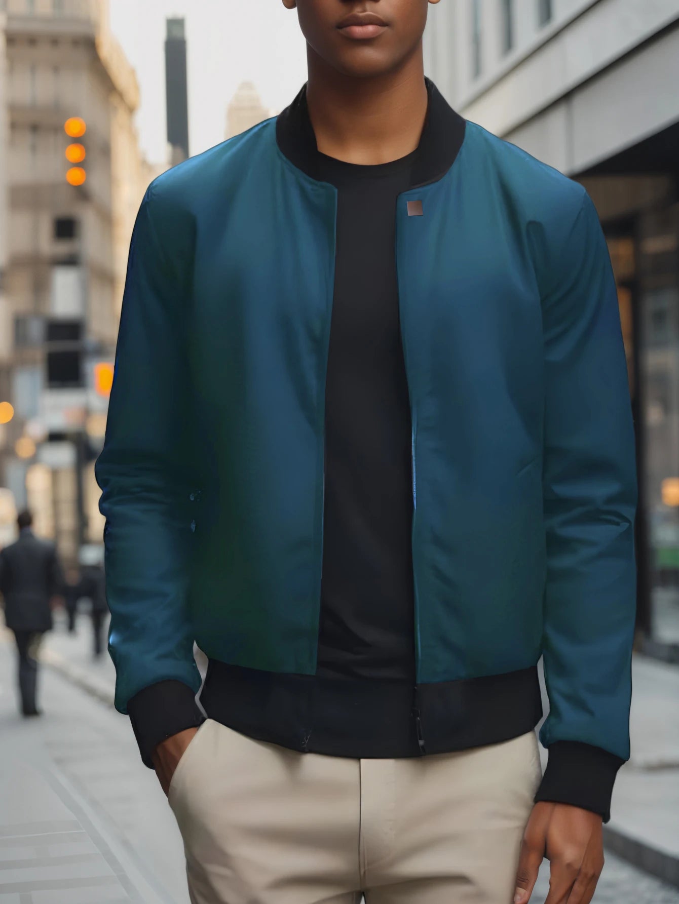 🧥 Men’s  Spring/Autumn Baseball Collar Thin Jacket