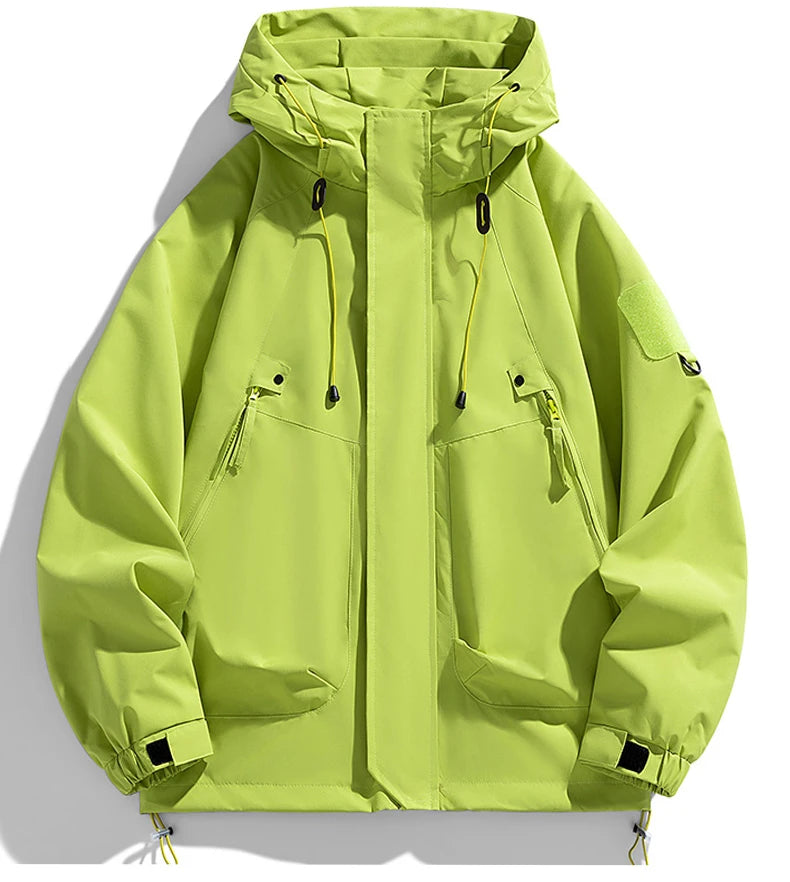 🧥 Men’s Black Softshell Windbreaker Bomber Jacket