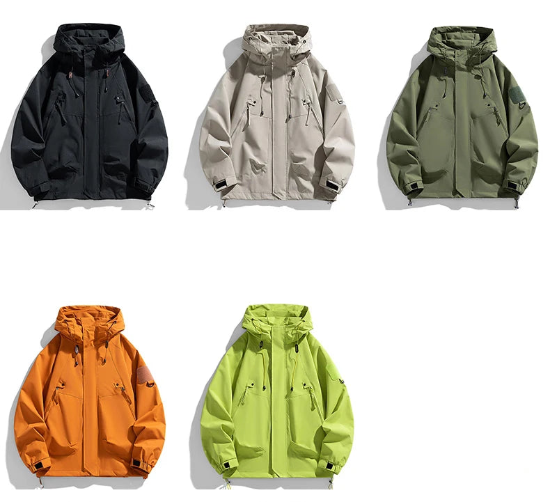 🧥 Men’s Black Softshell Windbreaker Bomber Jacket