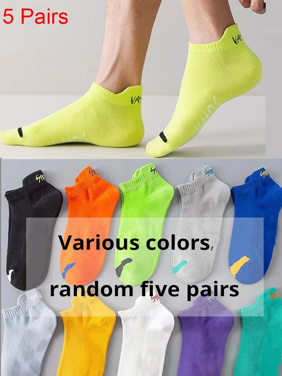 🧦 5/10 Pairs | Unisex Summer Mesh Ankle Socks