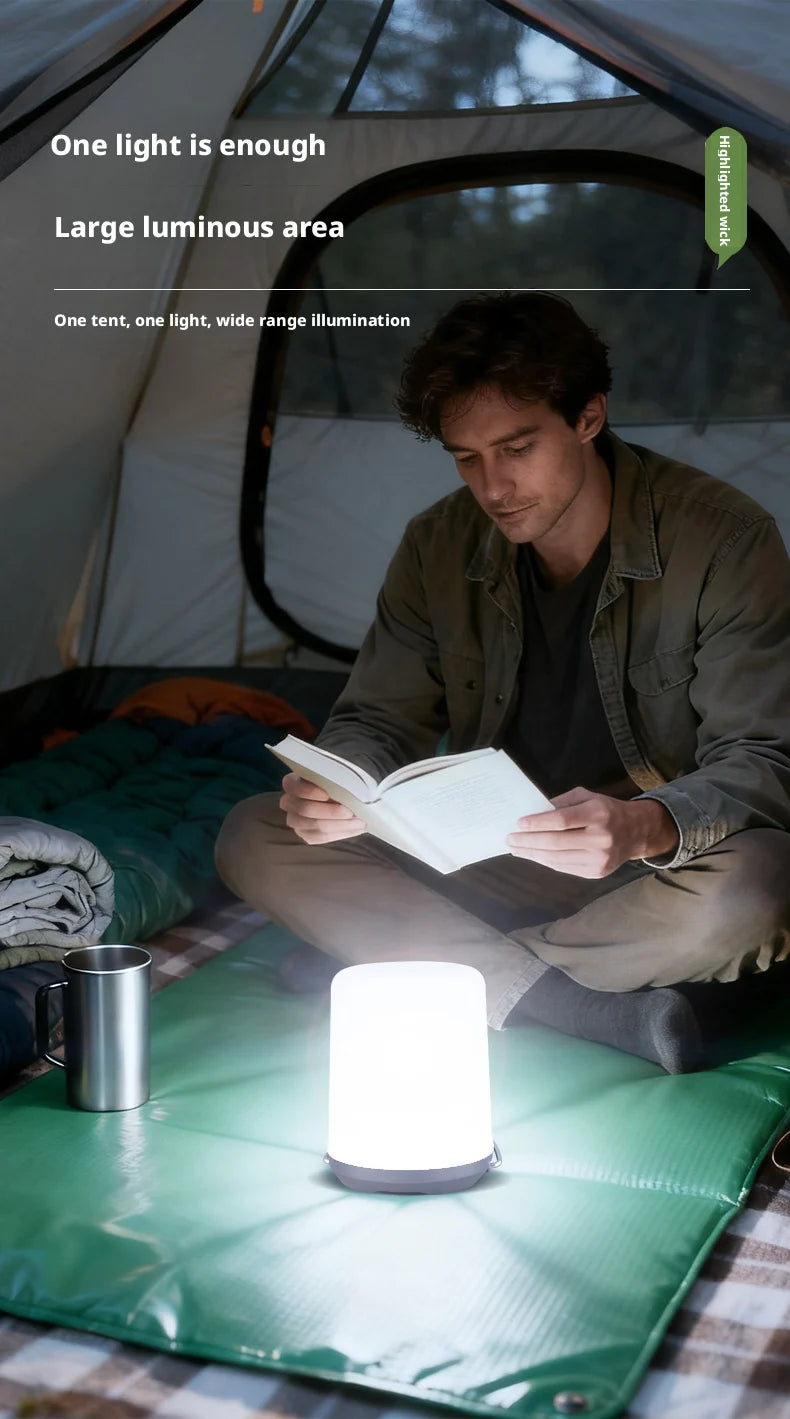 Outdoor Camping Lantern Atmosphere Tent Lighting Handheld Campsite Light Portable Illumination for Wilderness Adventures
