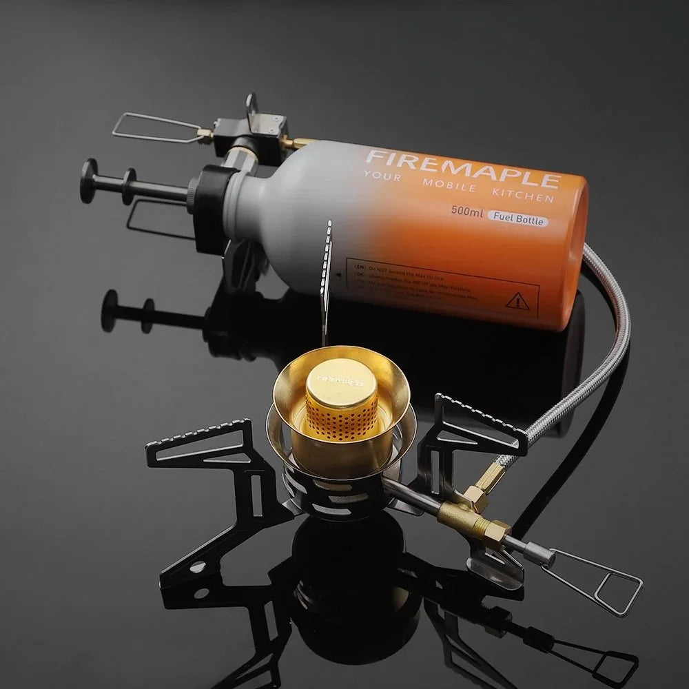 Fire-Maple Lava Multi-fuel Backpacking Stove Compact Outdoor Hiking Camping Portable Oil Gas Stove with Fuel Bottle