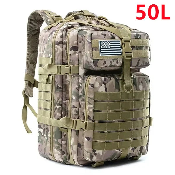 🎒 30L / 50L Tactical Backpack | MOLLE EDC Rucksack