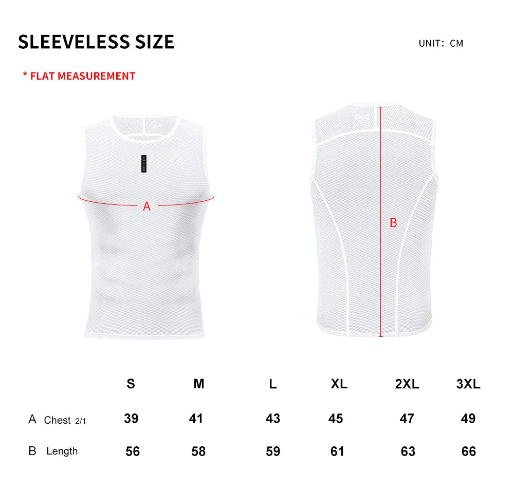 🚴 HISERWA Summer Mesh Cycling Base Layer Vest