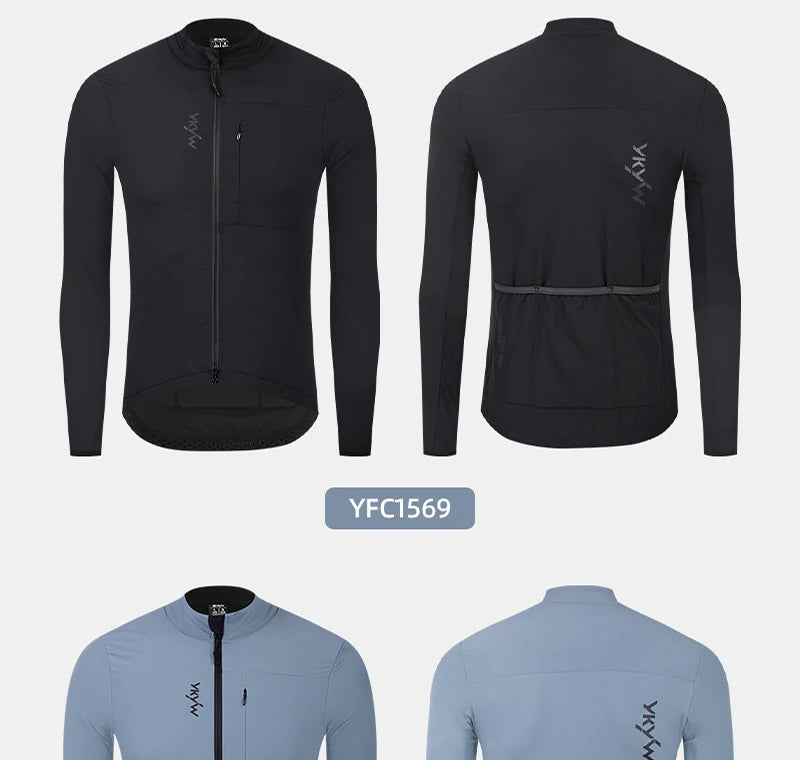 🚴 YKYW Thermal Fleece Cycling Jacket – Waterproof Windproof
