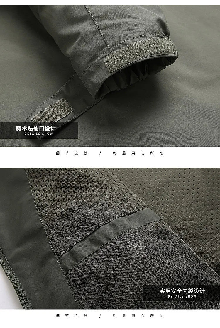Men’s Spring/Autumn Outdoor Tactical Windbreaker Jacket