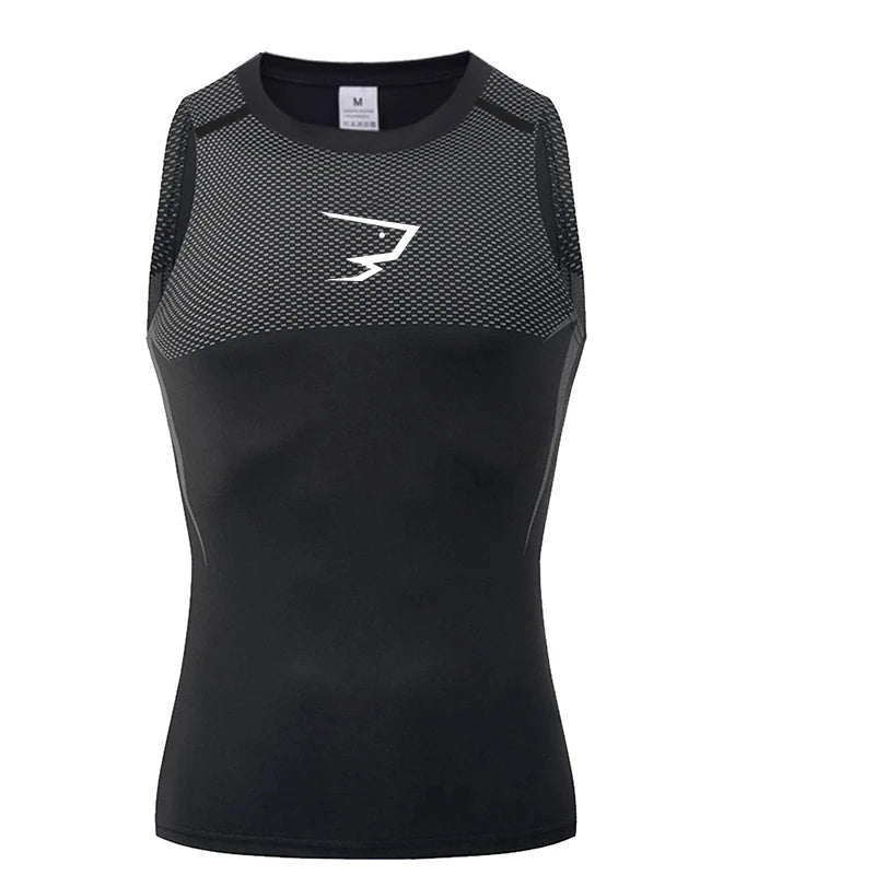 🚴 Reflective White Sleeveless Cycling Base Layer Vest