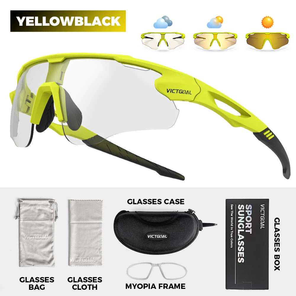 🕶️ VICTGOAL Photochromic Cycling Sunglasses