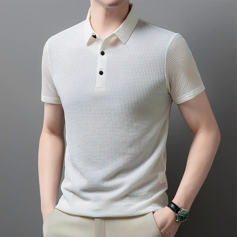 🧥 Bone Flower Business Casual Polo Shirt