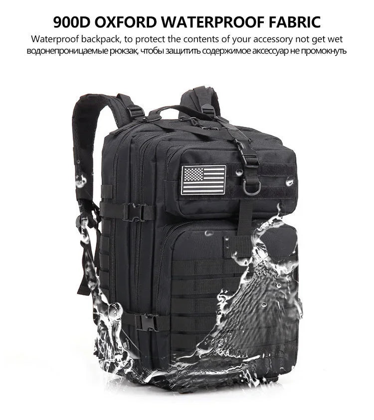 🎒 30L / 50L Tactical Backpack | MOLLE EDC Rucksack