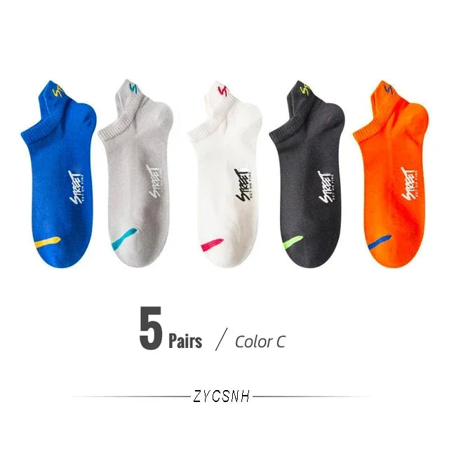 🧦 5/10 Pairs | Unisex Summer Mesh Ankle Socks
