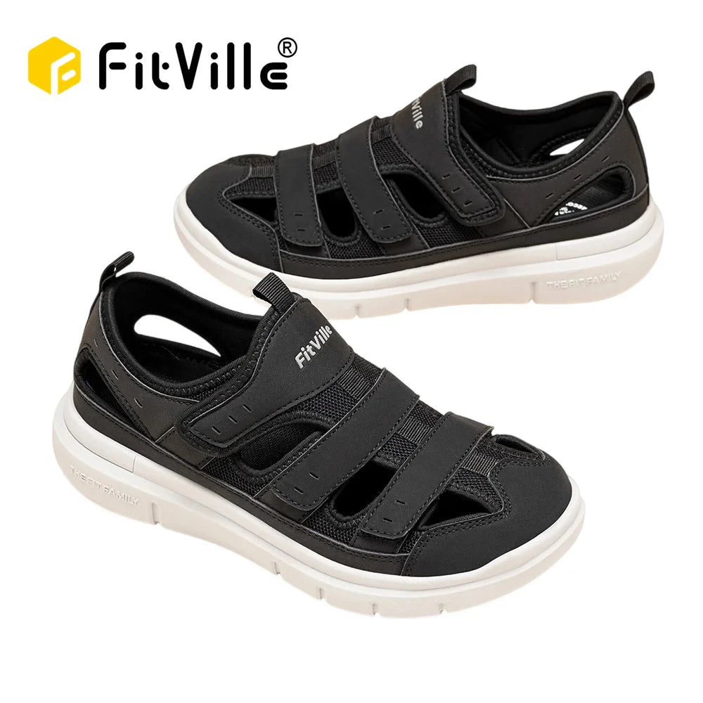 FitVille Men’s Wide Diabetic & Recovery Sandals