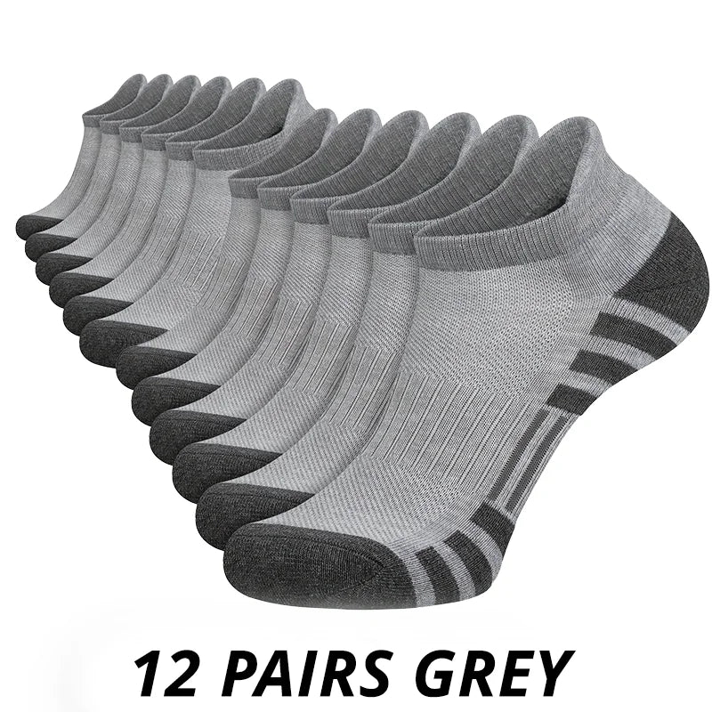 🧦 6 / 12 Pairs Men’s Ground‑Grip Sports Socks | Football & Gym