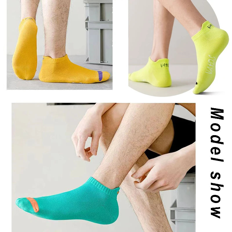 🧦 5/10 Pairs | Unisex Summer Mesh Ankle Socks