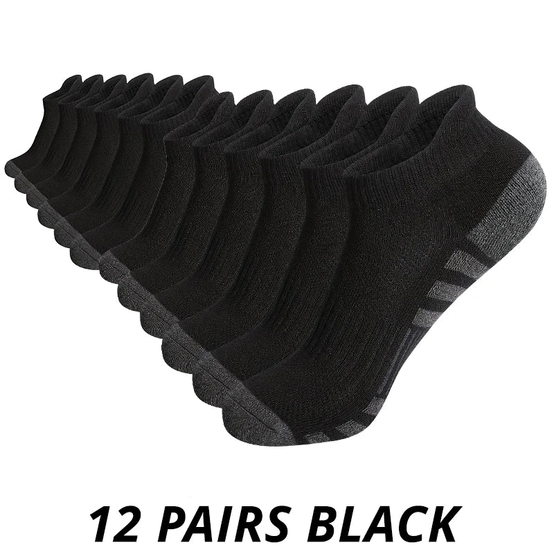 🧦 6 / 12 Pairs Men’s Ground‑Grip Sports Socks | Football & Gym