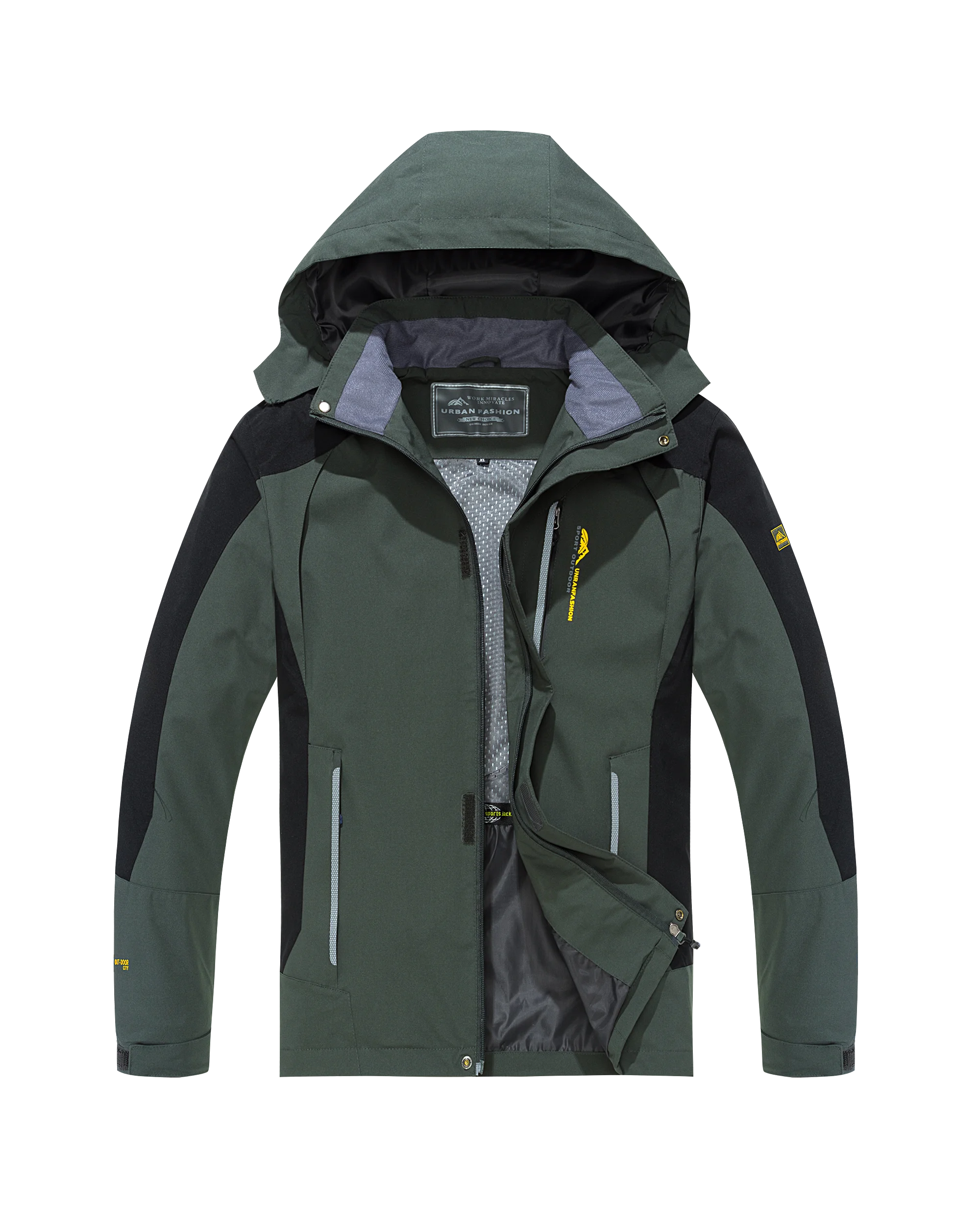 🧥 Men’s Large Size Waterproof Hiking & Outdoor Jacket