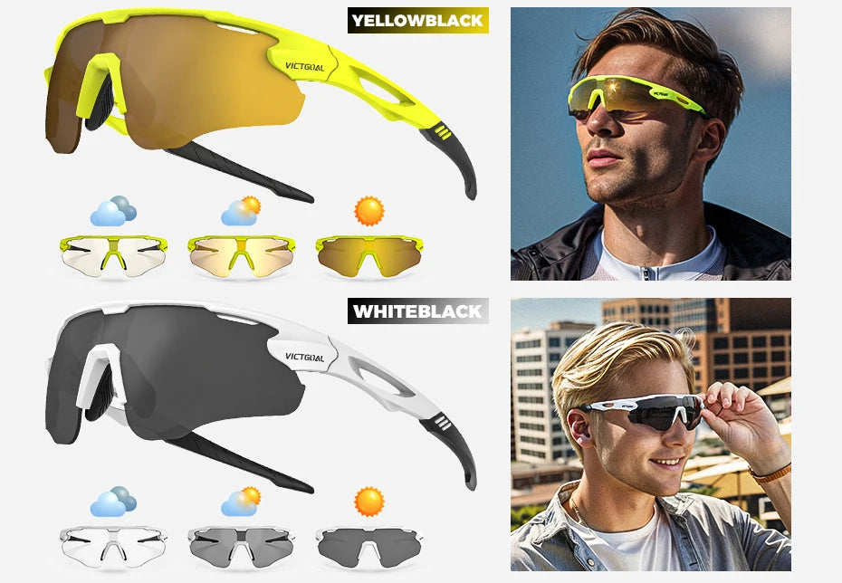 🕶️ VICTGOAL Photochromic Cycling Sunglasses