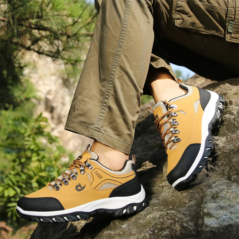 👞 Men’s Genuine Leather Casual Sneakers