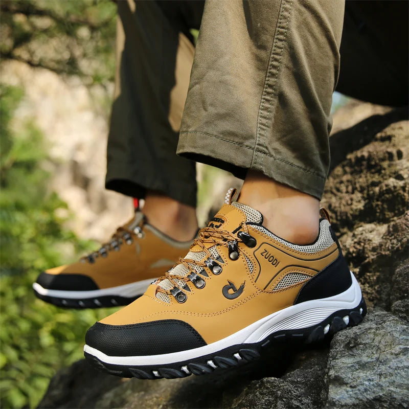 👞 Men’s Genuine Leather Casual Sneakers