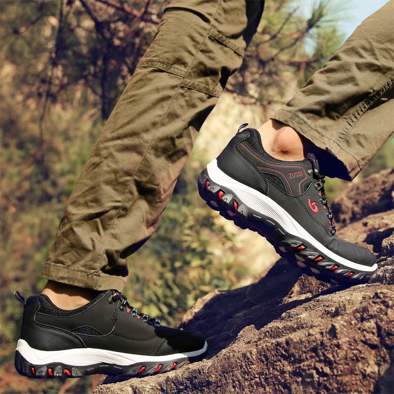 👞 Men’s Genuine Leather Casual Sneakers