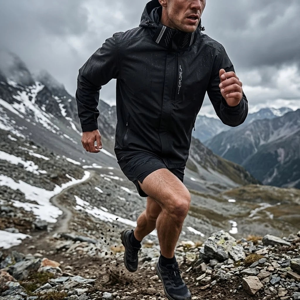 Men’s Outdoor Waterproof Jacket / Windproof Hooded Coat