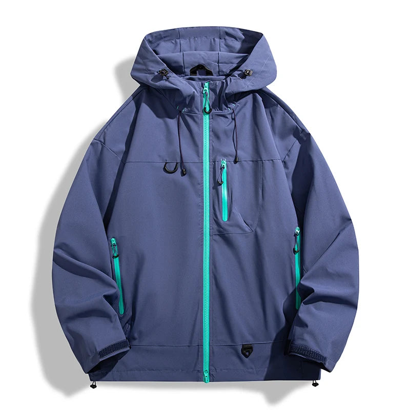 🧥 JNLN Unisex Waterproof Windbreaker – Single‑Layer Outdoor Jacket