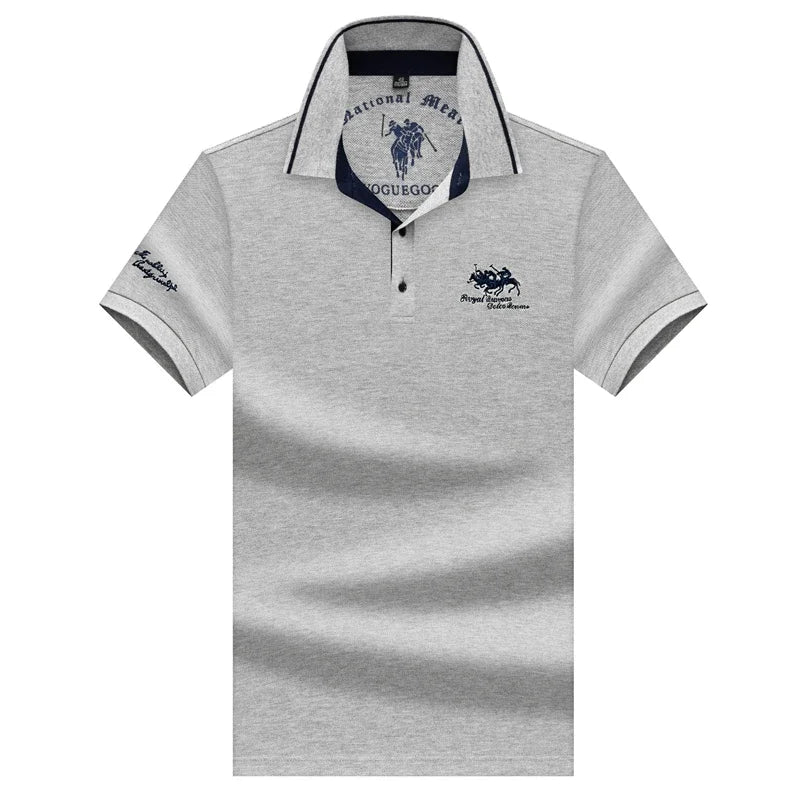 🎩 Men’s Embroidered Short‑Sleeve Polo Shirt