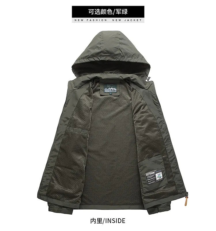 Men’s Spring/Autumn Outdoor Tactical Windbreaker Jacket