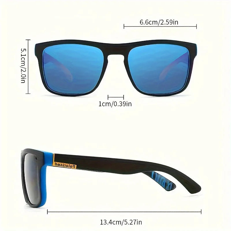 🕶️ Men’s Classic Square Sports Sunglasses (1/3/4 PCS Pack)