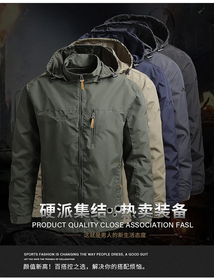 Men’s Spring/Autumn Outdoor Tactical Windbreaker Jacket