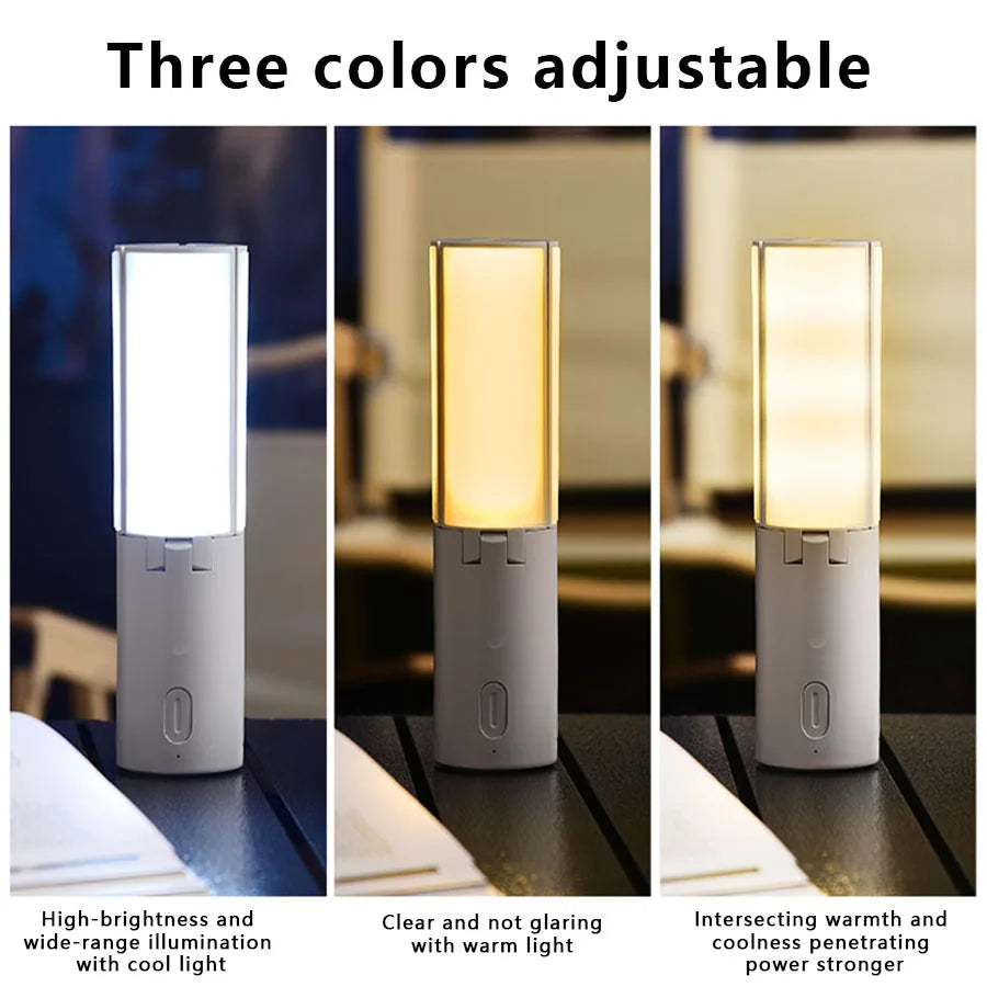Outdoor Camping Light Portable Lantern Folding Rechargeable 3 Modes Dimmable for Outdoor Indoor Camping Tent Emergency Lighting