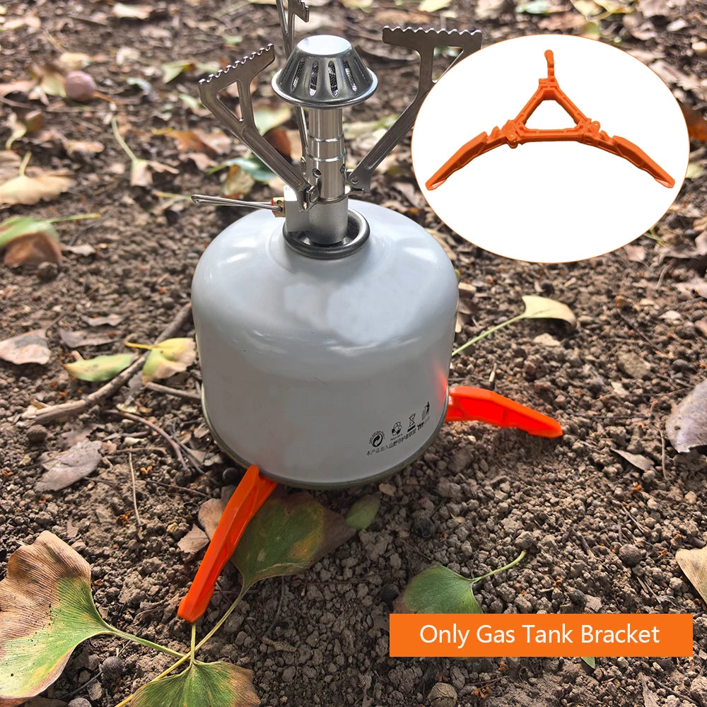 Fuel Can Stabilizer for Camping Stoves Mini Foldable Camping Hiking Cooking Gas Tank Stove Stand Cartridge Canister Tripod